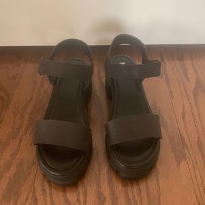 Mia low combat heel sandals